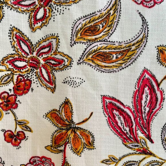 NWOT Fortune + Ivy Floral Crochet Button-Back Cream Tank Stitch Fix Size XL - Picture 7 of 12